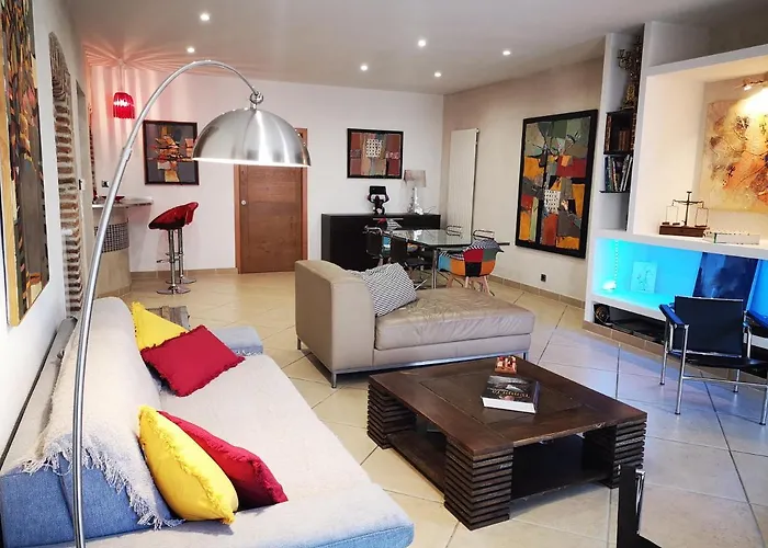 Apartment T3 De 140m2 Pour 7 Pers- Extra Centre - A 5 Min A Pied Des Plages - Classe 5 Etoiles - Casa Di Artisti *